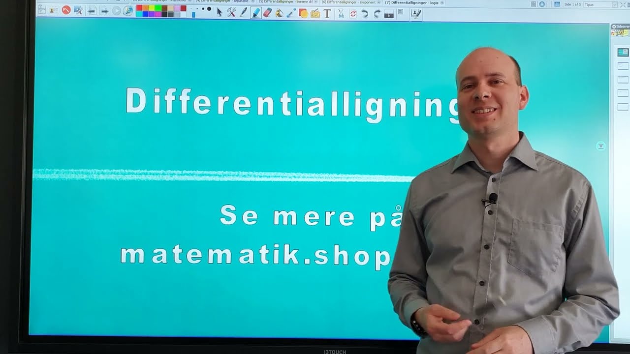 Differentialligning - eksempel på logistisk vækst