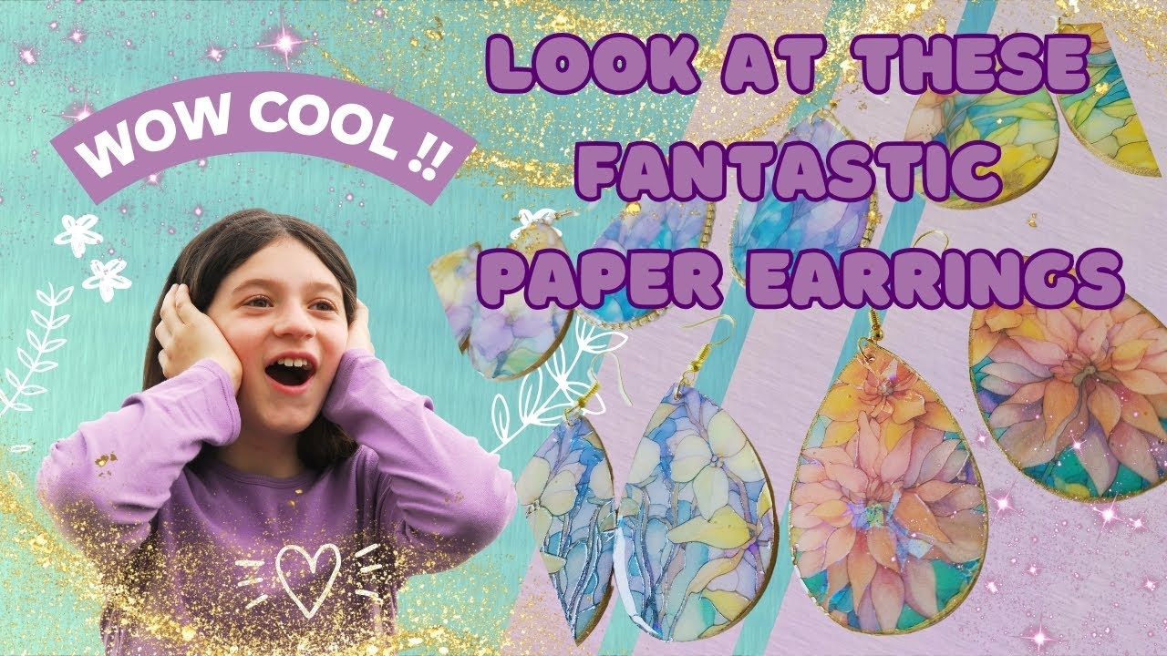 Look at these fantastic paper earrings! ( jewelry making tutorials) #oberezovart #olenaberezovska