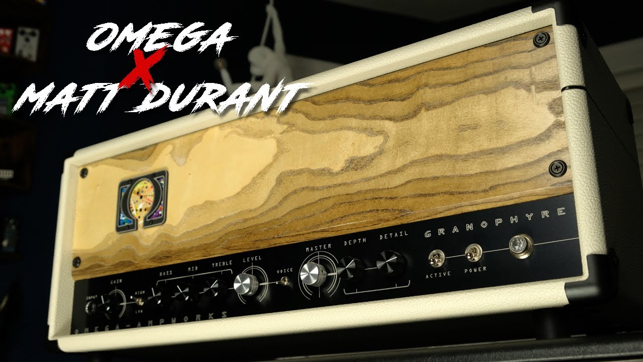 One of a kind OMEGA Granophyre Amp - Custom Panel Artwork Preview