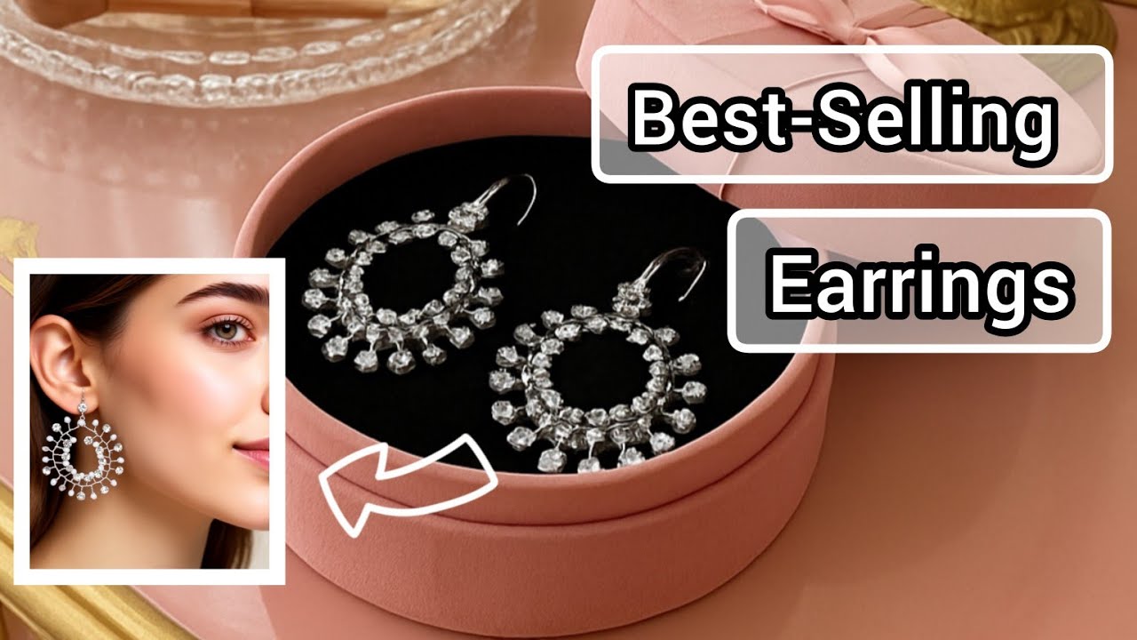 Elegant DIY Rhinestone & Pearl Hoop Earrings – Easy & Profitable Jewelry Tutorial
