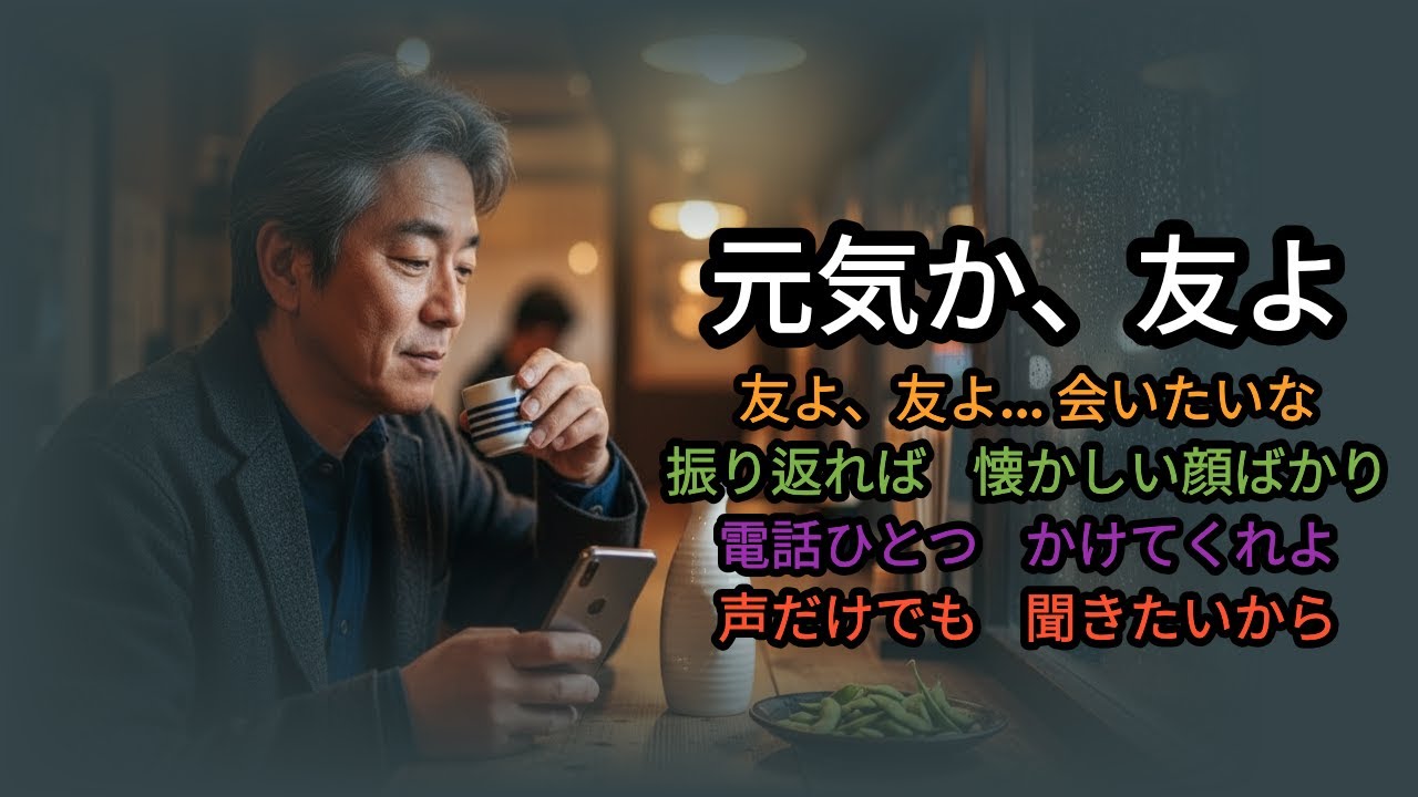 元気か、友よ (Rainy Izakaya) | 5060 男の友情、昭和の思い出