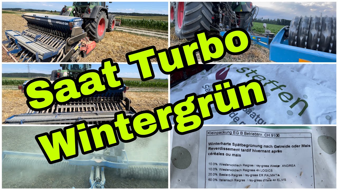 Fendt 714 mit Fiona Sämaschine