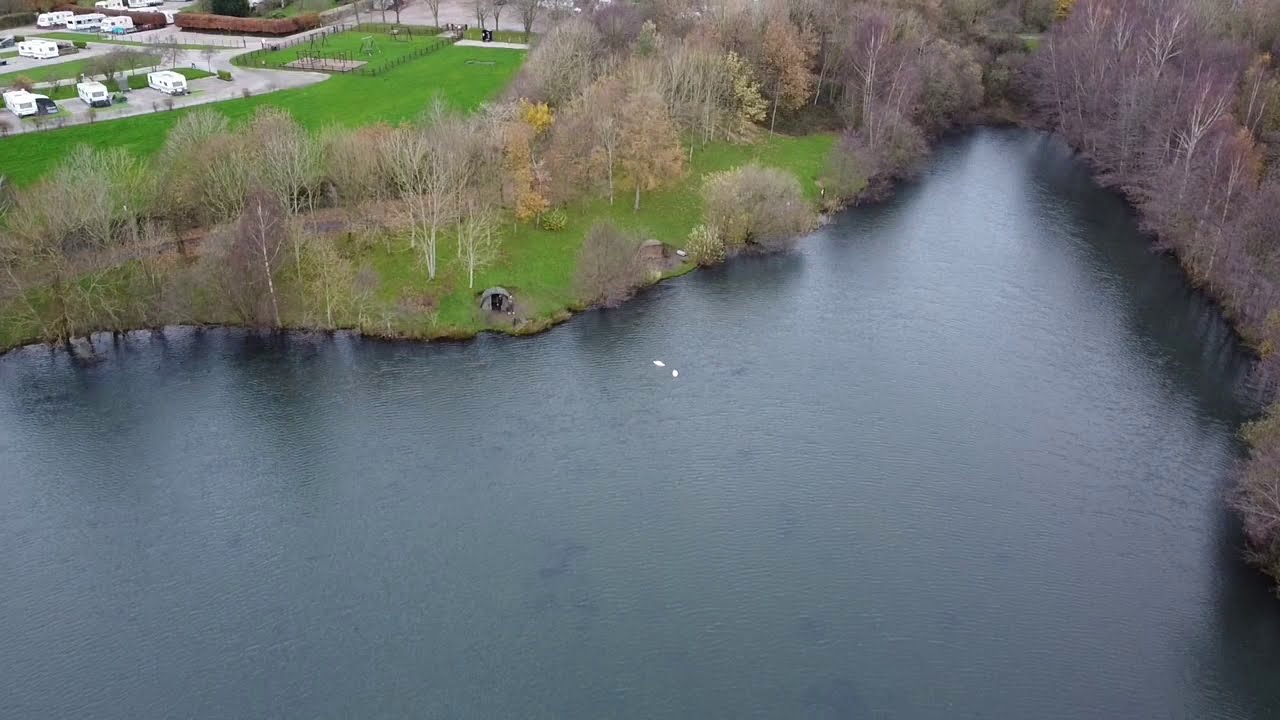 Carp Heaven - Wyreside Lakes Sunnyside 1 aerial view DJI mini 2 drone footage - CARP LAKES UK.