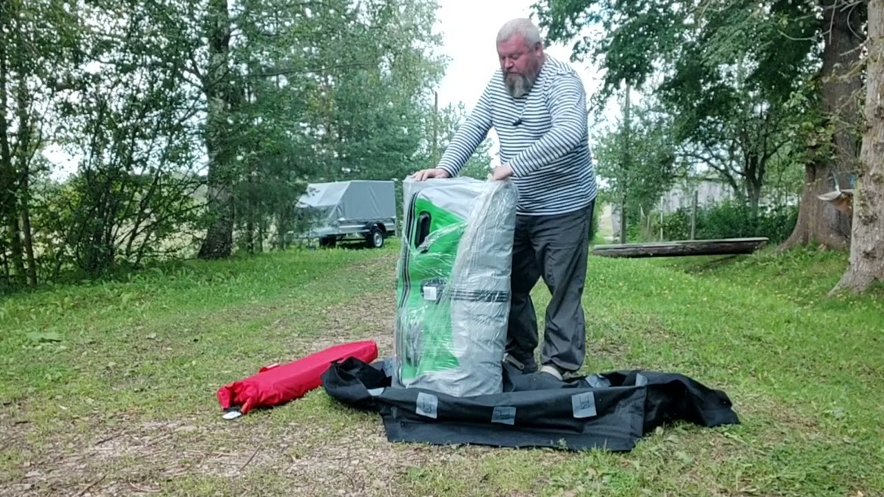 Grouper 335W. Распаковка и первый взгляд на новинку...Широкая лёгкая лодка для рыбалки!!!