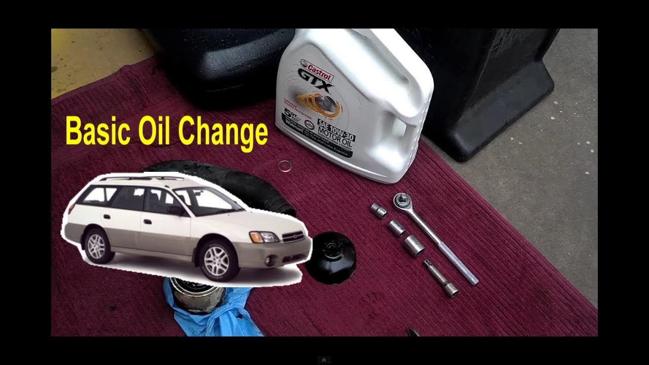 Basic oil change, Subaru 4 cylinder 2.5 L engine - VOTD