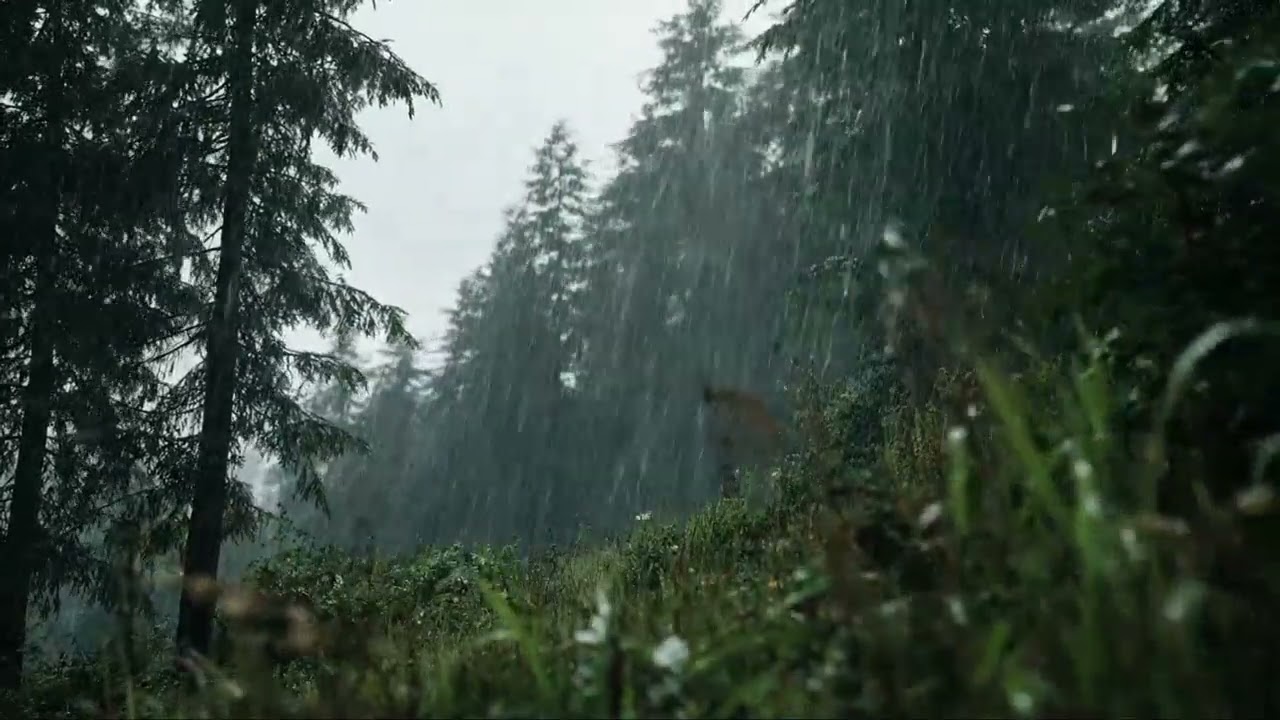 Gentle Forest Rain Sounds 🌿 Evening Calm for Relaxation & Unwinding