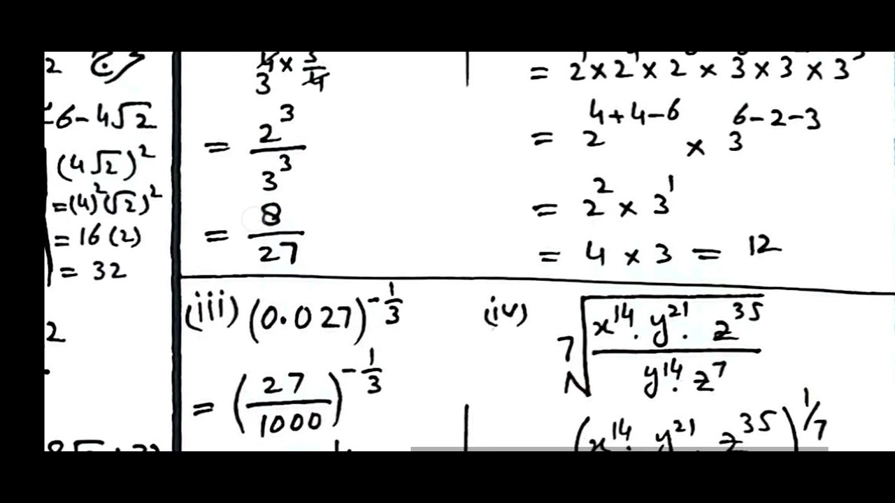 نہم کلاس ریاضی باب 1 مشق 1.1 سوال 3 کے 6 جز | 9th Math New Syllabus 2026 | مکمل حل۔