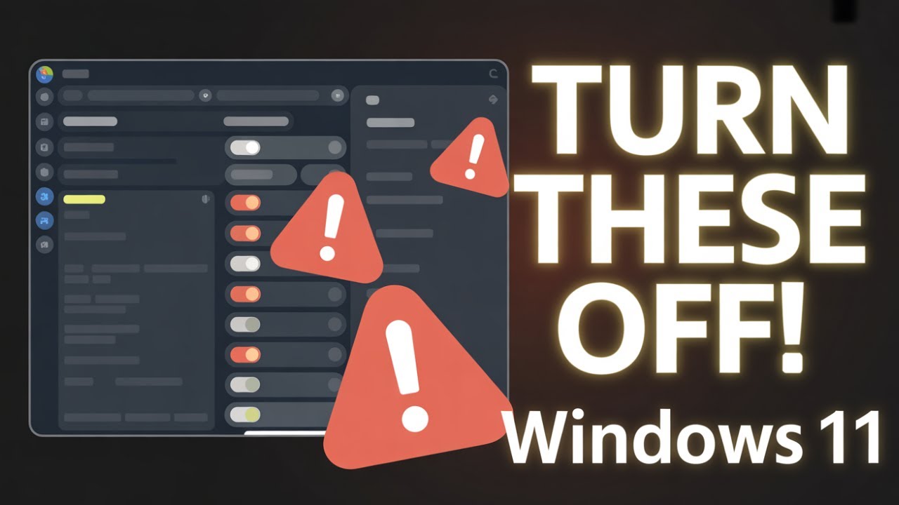 Turn These Windows 11 Settings OFF IMMEDIATELY!
