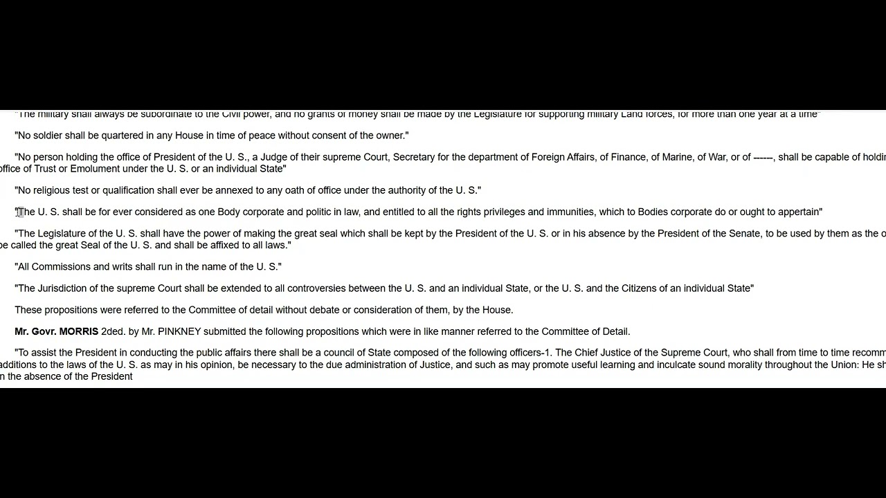 Federal Constitutional Convention 1787 Corporate