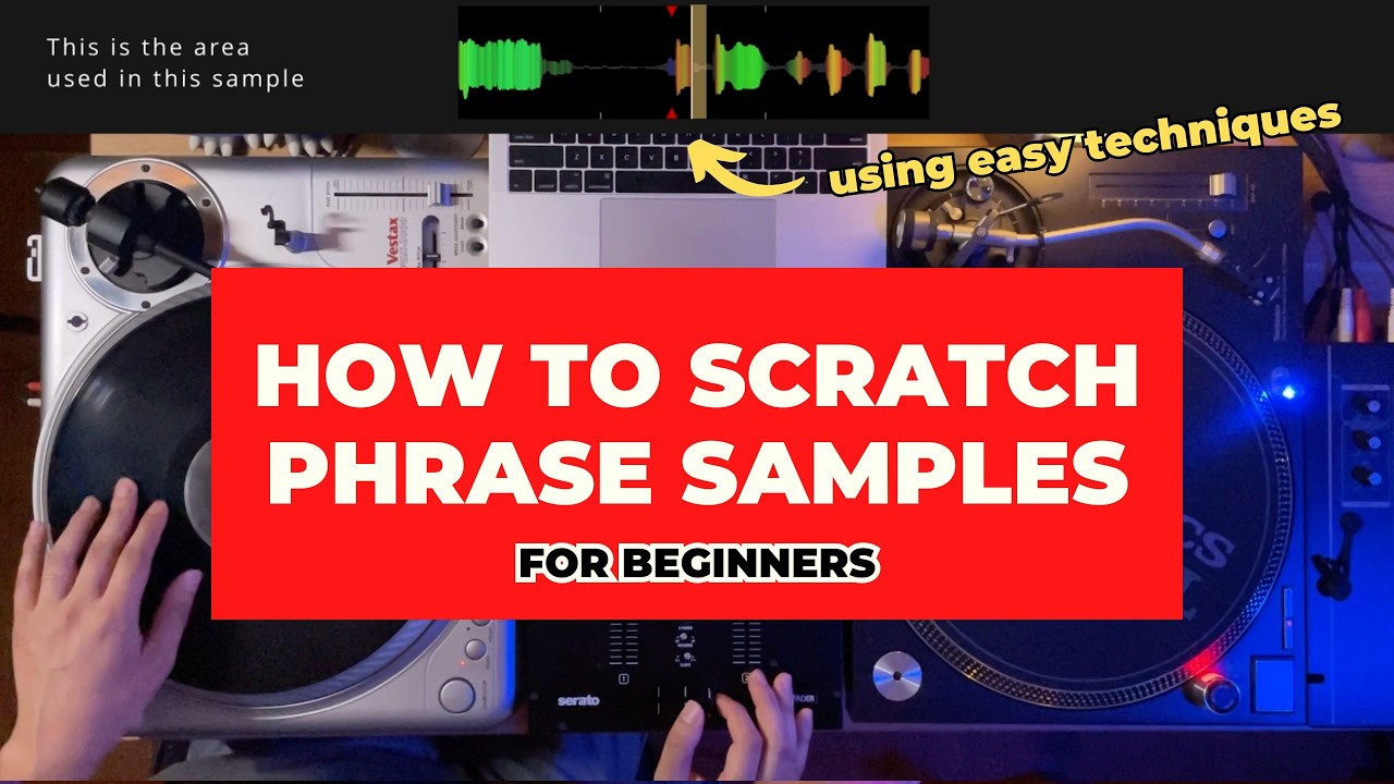 How to scratch using easy techniques and phrase samples for beginners | series 1