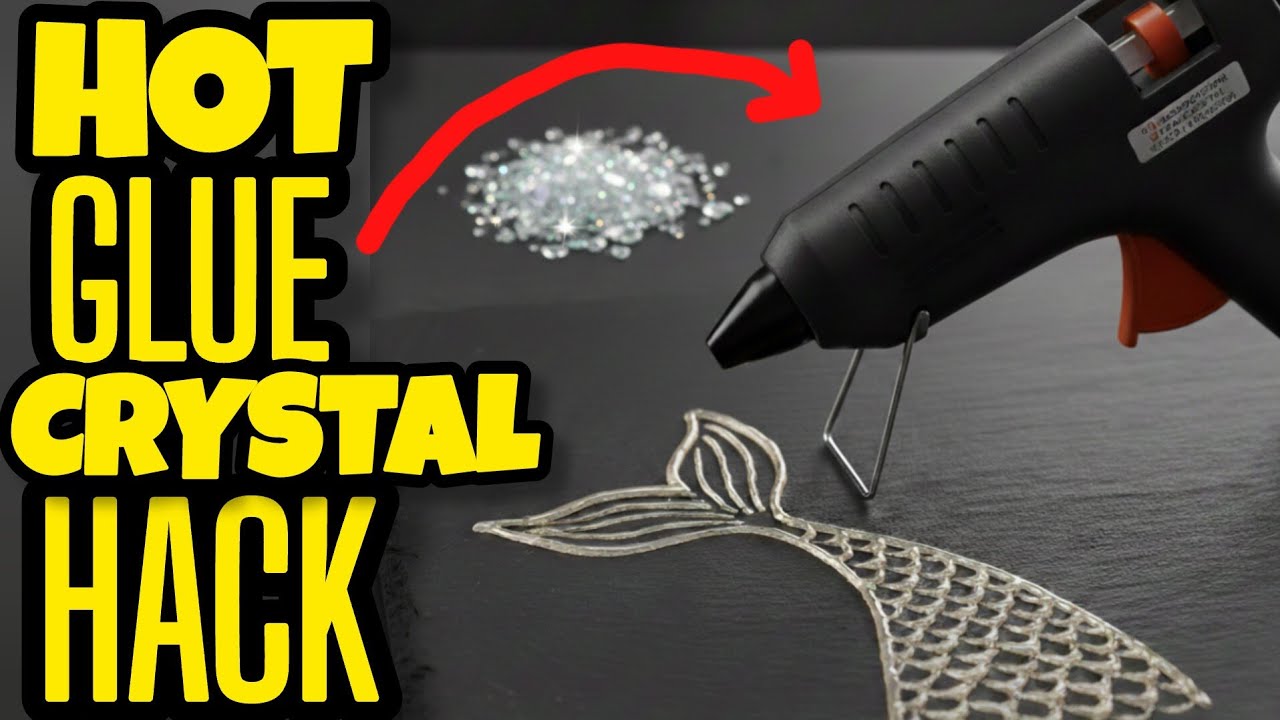 This CRYSTAL & HOT GLUE Combination CREATED MAGIC! 🧜‍♀️