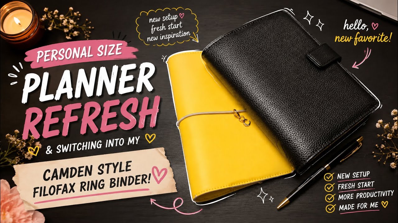 Personal Size Planner Refresh | Switching into the Filofax Camden Ring Binder