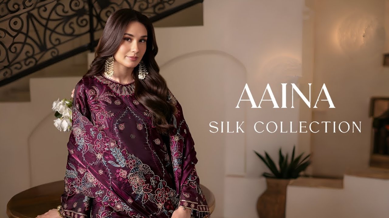 Alizeh Fashion Aaina Silk Collection 2026 | Alizeh Luxury Sheesha Silk Unstitched Collection 2026