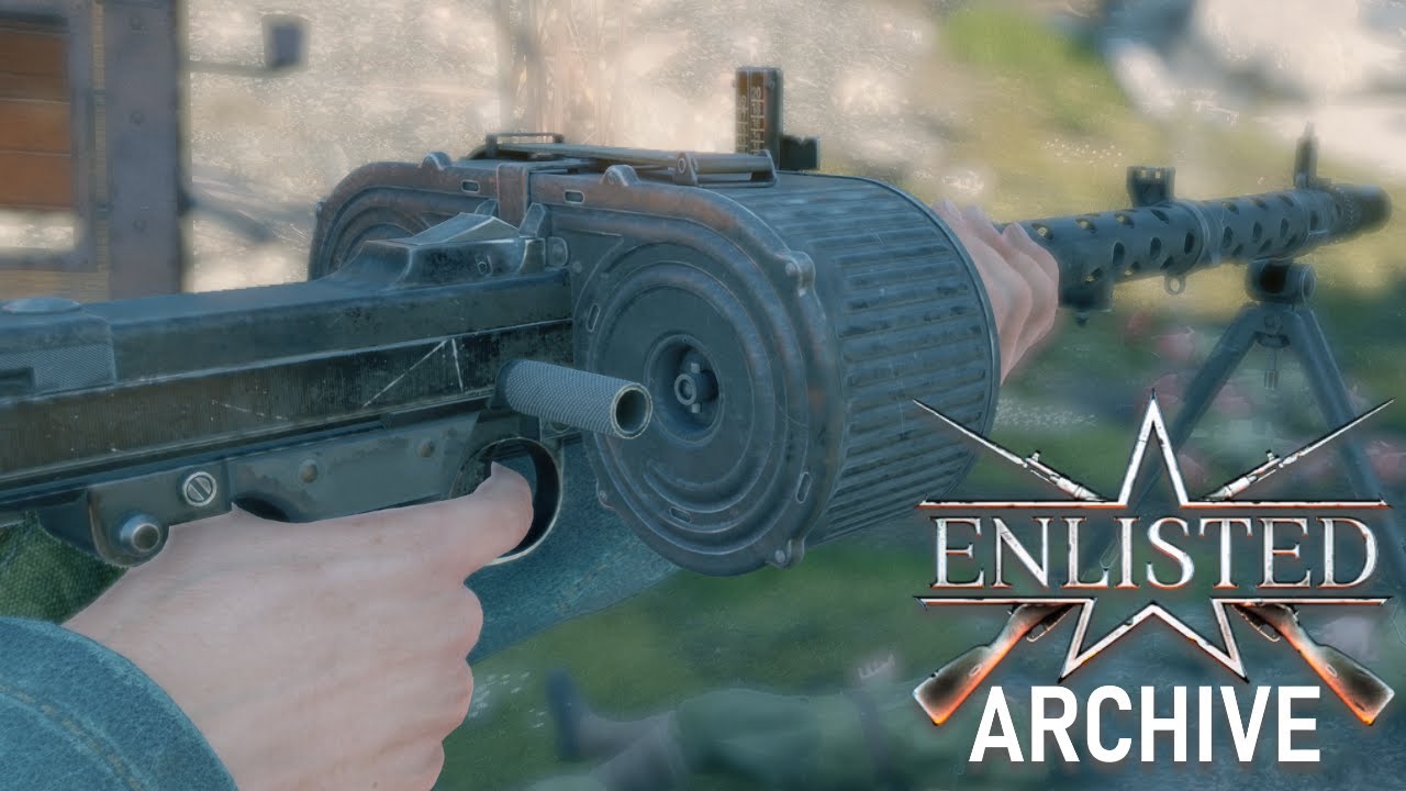 Enlisted Showcase - MG 34 (75 Round Patronentrommel 34 Magazine)