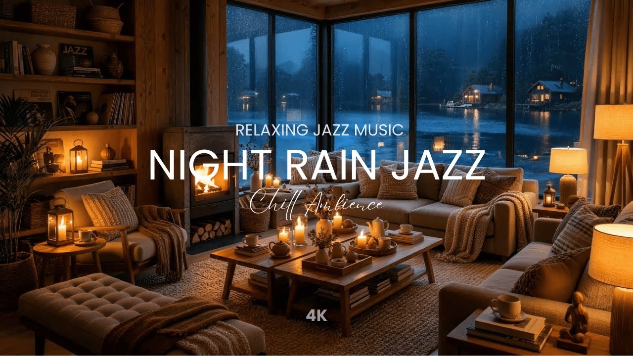 Rainy Night Coffee Jazz Vibes | Relaxing Smooth Jazz Background Music