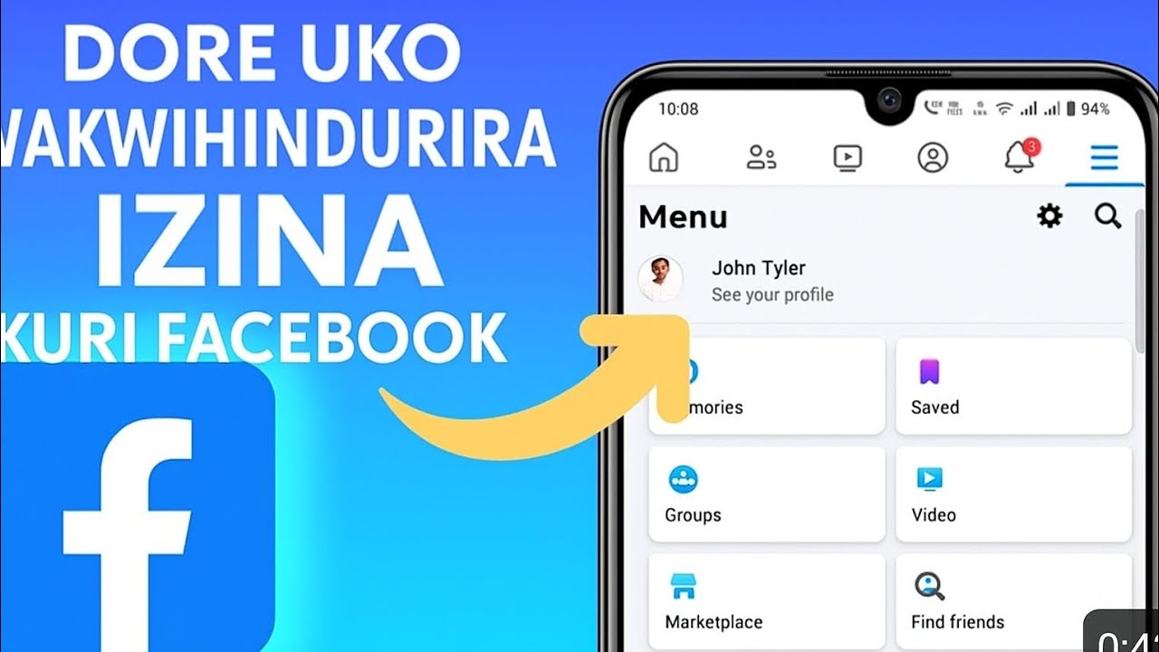 Uko Wahindura izina Ryawe Kuri Facebook (Change your name on Facebook)
