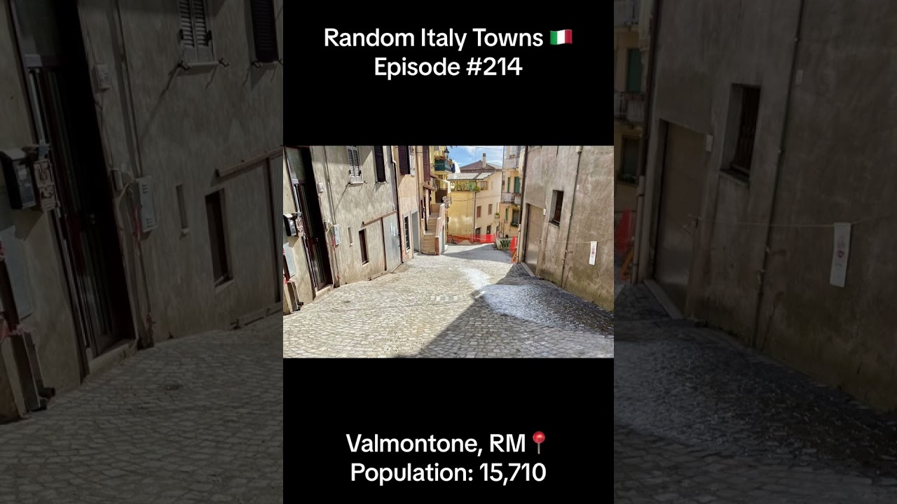 Valmontone 📍 Random Italy Towns 🇮🇹 | Episode 214 | #italia #italy #valmontone #roma #lazio #shorts