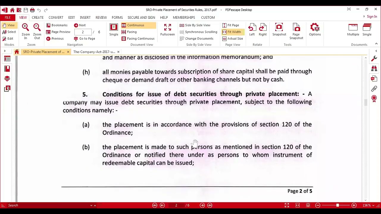 Private Placement of Securities Rules 2017