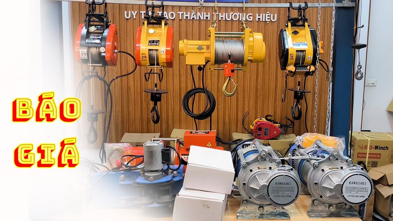 Tời điện Kasawa | Báo giá tời điện thông dụng Pa, HR, CDK1, GG-200, SRW-300, CK-200LL, SK-230
