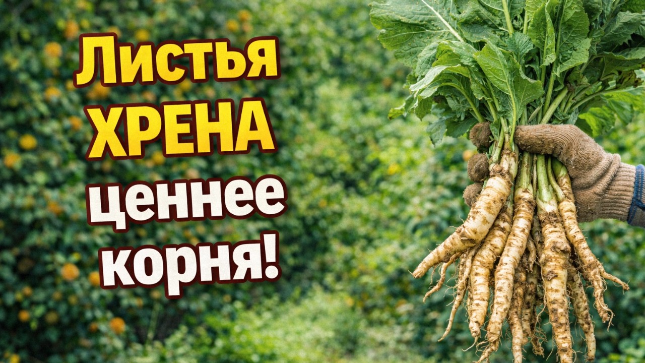 Листья ХРЕНА ценнее корня! неожиданные способы использовать их на огороде