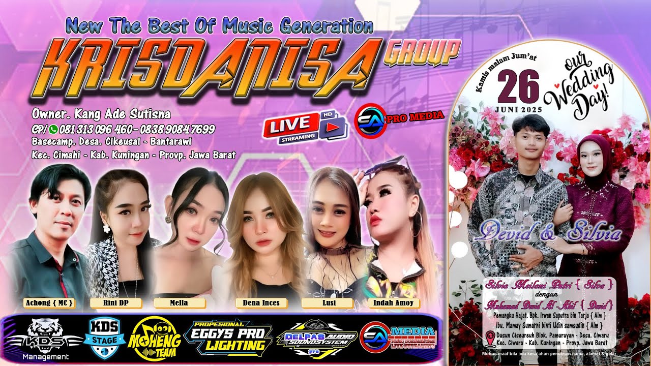 🔴LIVE MALAM || KRISDANISA GROUP🔛CIWARU - KUNINGAN || KAMIS, 26 JUNI 2025