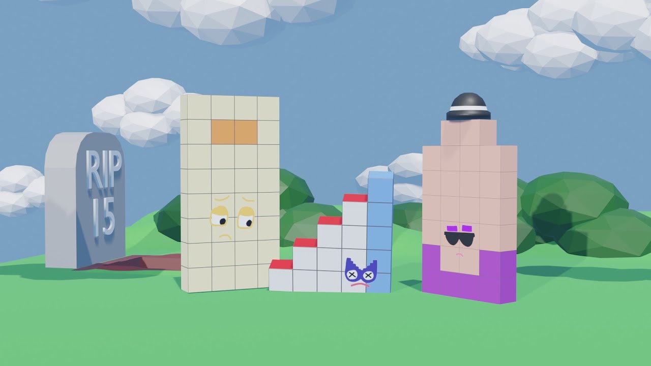 Numberblocks 15 died, 32 and 26 save her | Numberblocks games 3D Fanmade