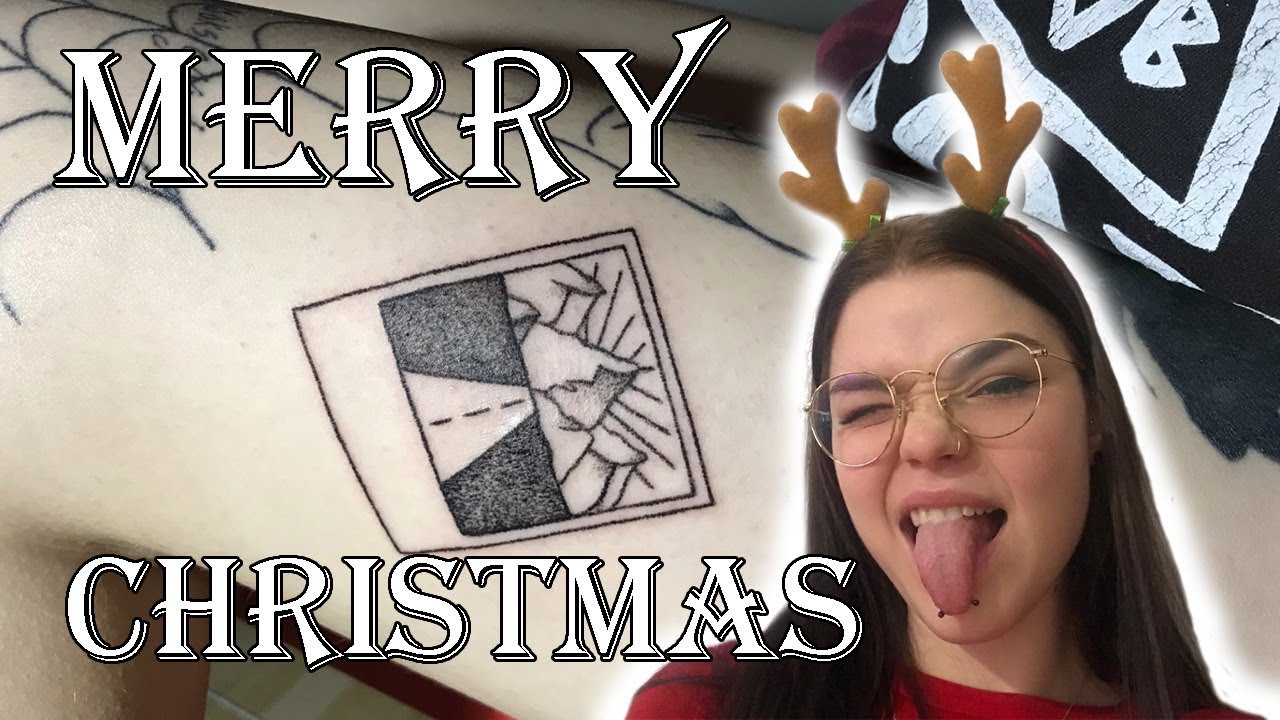 STICK 'N' POKE Mountain Polaroid Tattoo // MERRY CHRISTMAS