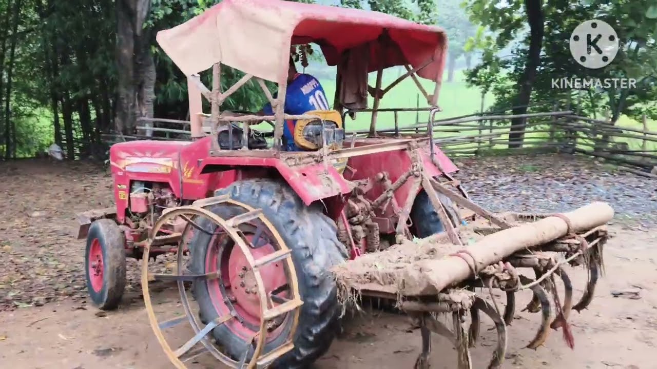 सवेरे सवेरे गाड़ी चलाने का नतीजा || छोटी si चढ़ाई ny chad paa rha hai || #mahindratractor 