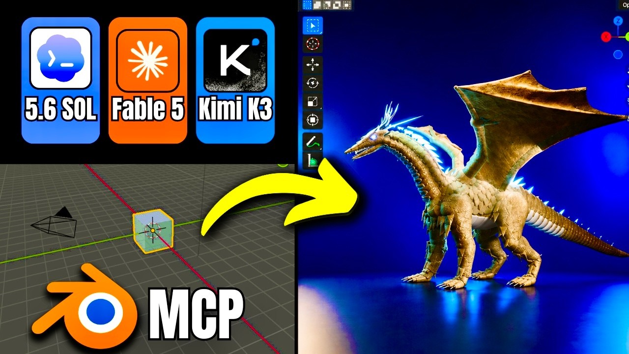 Какого черта?! Blender MCP: Kimi K3 против Claude Fable 5 против GPT 5.6 Sol &mdash; кто победит в тесте?