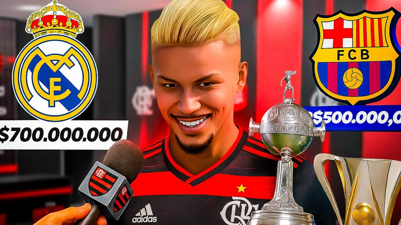 MODO CARREIRA DO CADUH NO FLAMENGO COMPLETO no FC25 | O FILME do CADUH TREM !!