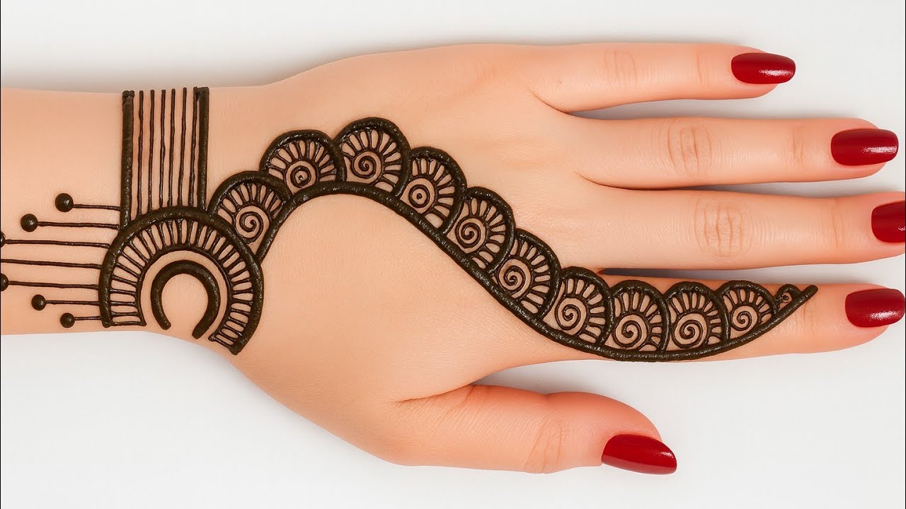 Effortless Mehndi Design for Beginners| Arabic Mehndi Design 
