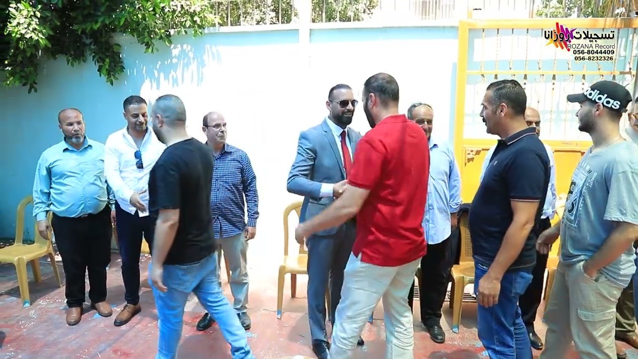 ترحيب بالضيوف الكرام - الفنان محمد الرفاعي والزجال ابوعرب - حفل غداء اسلام زايد - بيتونيا
