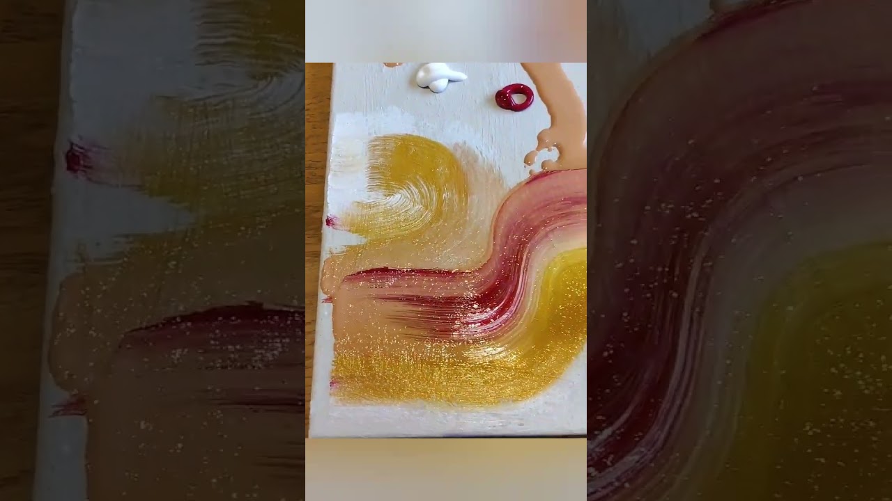 Wie du als Anf&auml;nger EINFACH abstrakt malst |Easy & simple acrylic painting | SuperNora