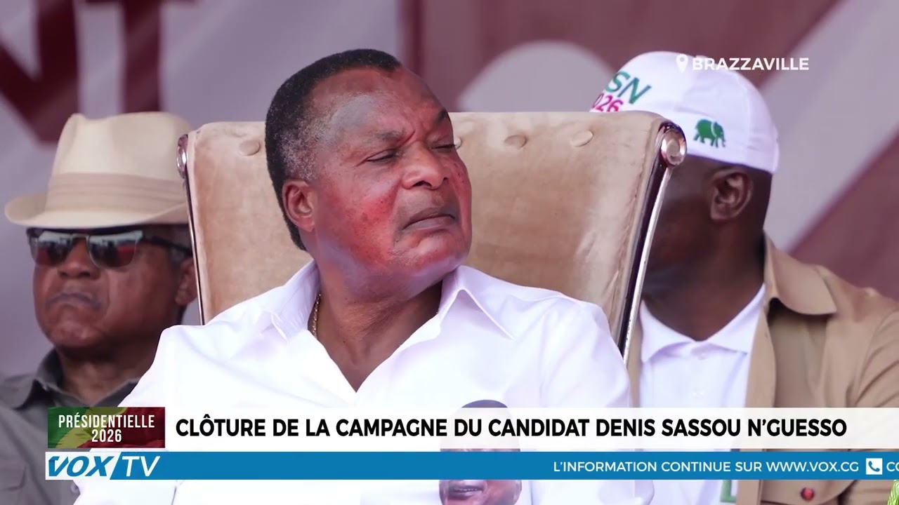 Clòture de la campagne du candidat Denis Sassou N'Guesso