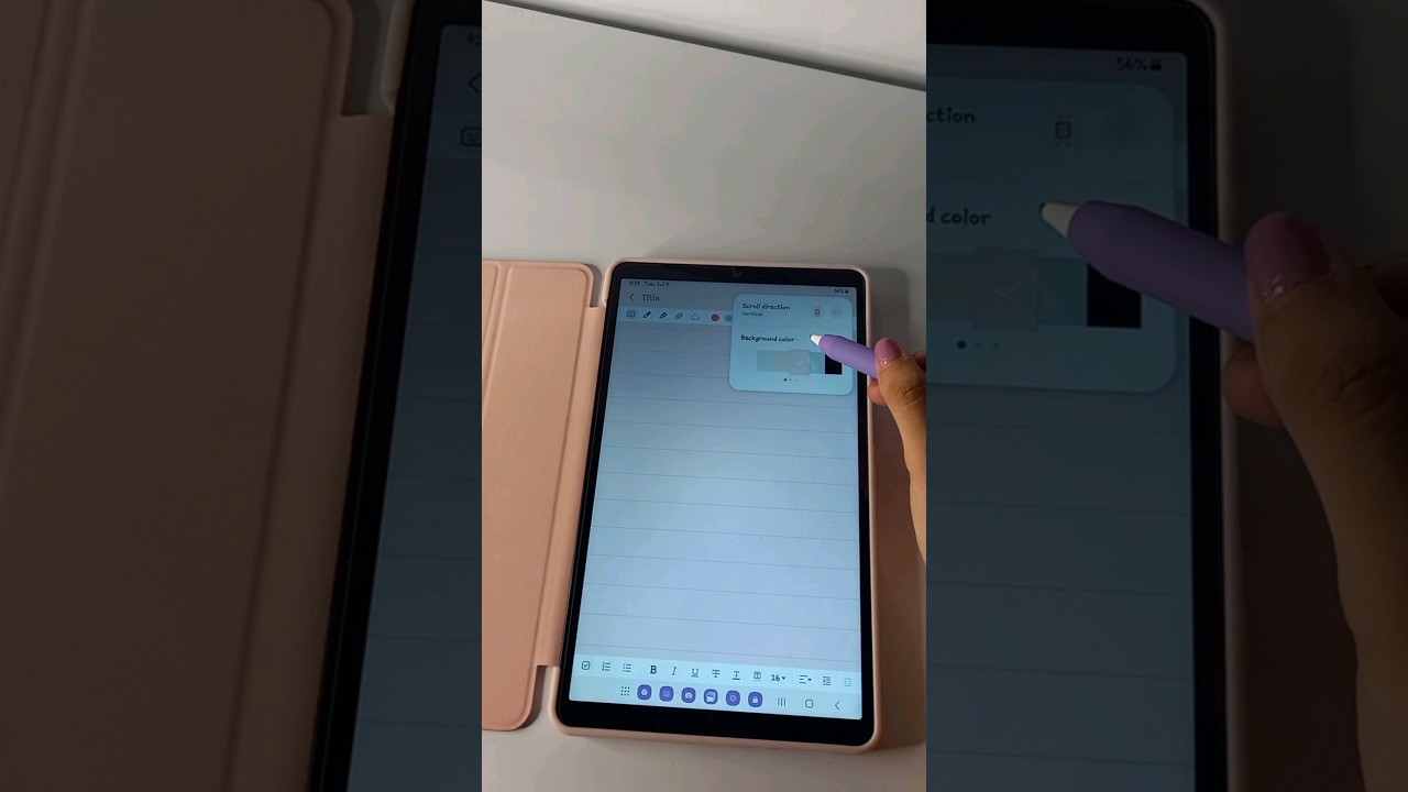 NOTE TAKING ON SAMSUNG TAB A9 8.7 ✨️🌼 ( asmr ) #samsungtaba9 #notetaking #asmr