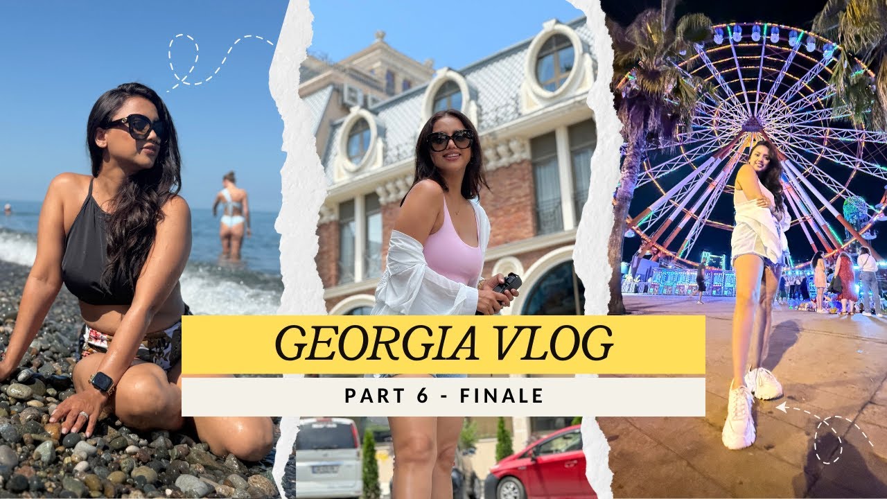 Georgia Vlog Part 6 (Finale) | Batumi Tour, Dolphin Show & Black Sea | Back to Tbilisi & India