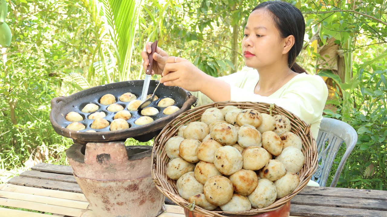 How to make traditional khmer cake in my village | Rice Cake Recipe