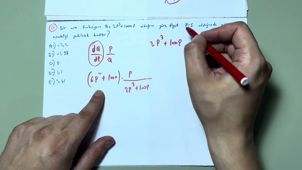 AÖF MATEMATİKSEL İKTİSAT 2022 ARA SINAV 2. KISIM