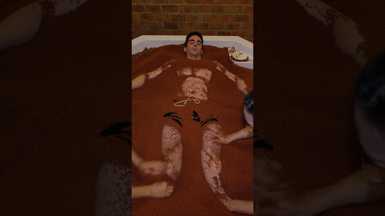 ASMR: Japanese Volcanic Sand Bath 4-Hand Massage - Did I Really Loose Weight? #shorts
