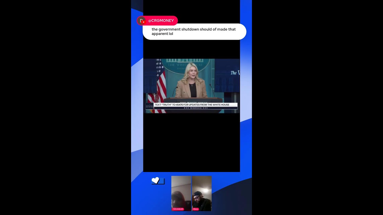 TIM ZAHLER IS LIVE REACTING TO LIVE : White House press briefing amid tensions w Iran/ ICE  PROTESTS