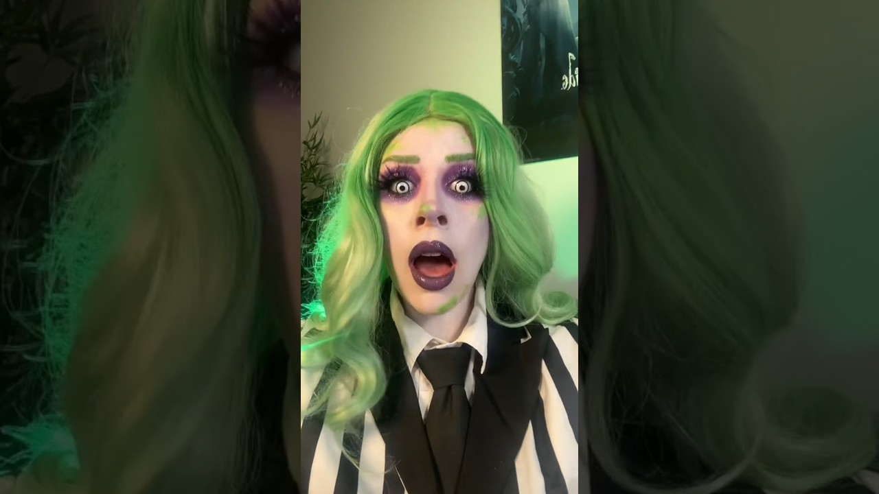 «Битлджус против Битлджуса 🪲💚 | Макияж для решающей схватки»
