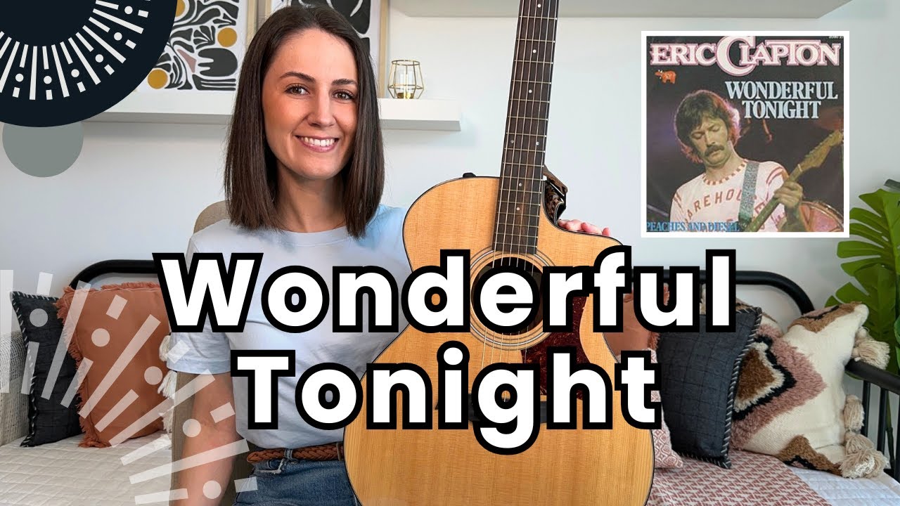 Wonderful Tonight - Eric Clapton Guitar Lesson Tutorial [Fun + Guitar Riff!]