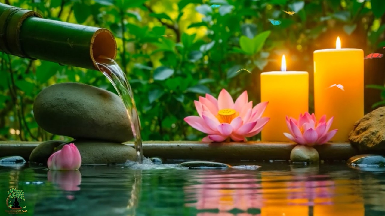 Relaxing Sleep Music with Bamboo Water 🌿 Deep Calm, Anxiety Relief, Nature Sounds & Anxiety Relief