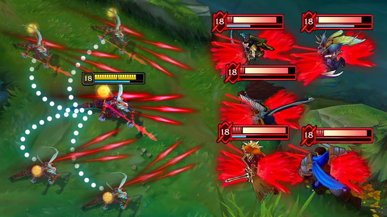 when you can't kill 1 guy because of perfect kiting...