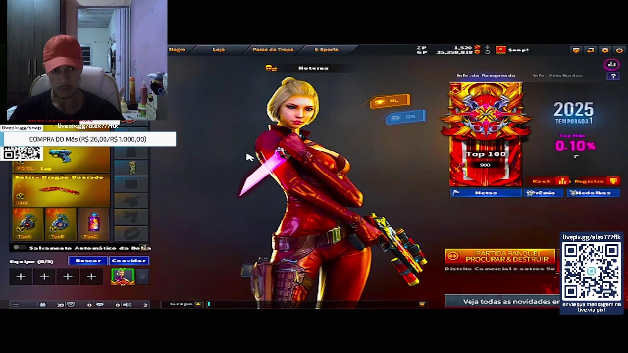CROSSFIRE - DIA 6 380/1000 INSCRITOS 🔴AO VIVO🔴 !livepix
