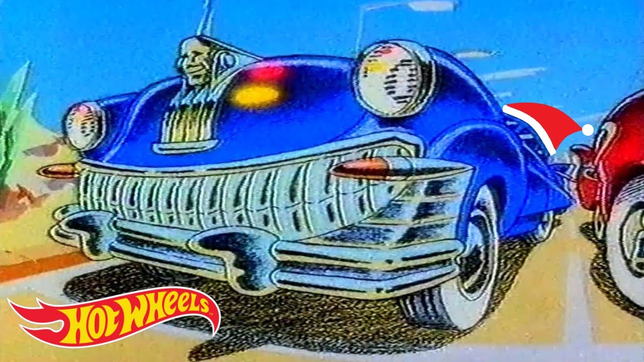 Hot Wheels Christmas Special - The red car and the blue car had a race! (Hot Wheels remix)