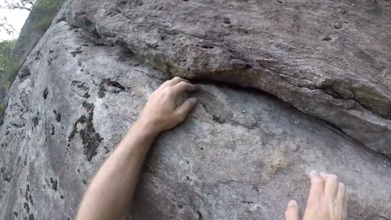 climbing Croste (6a) in Valle dell'Orco (falesia Frachiamo) - Italy
