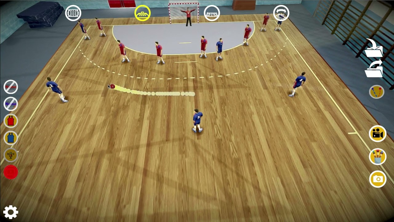 Tactic3D Handball Basic Tutorial: using the ball + video