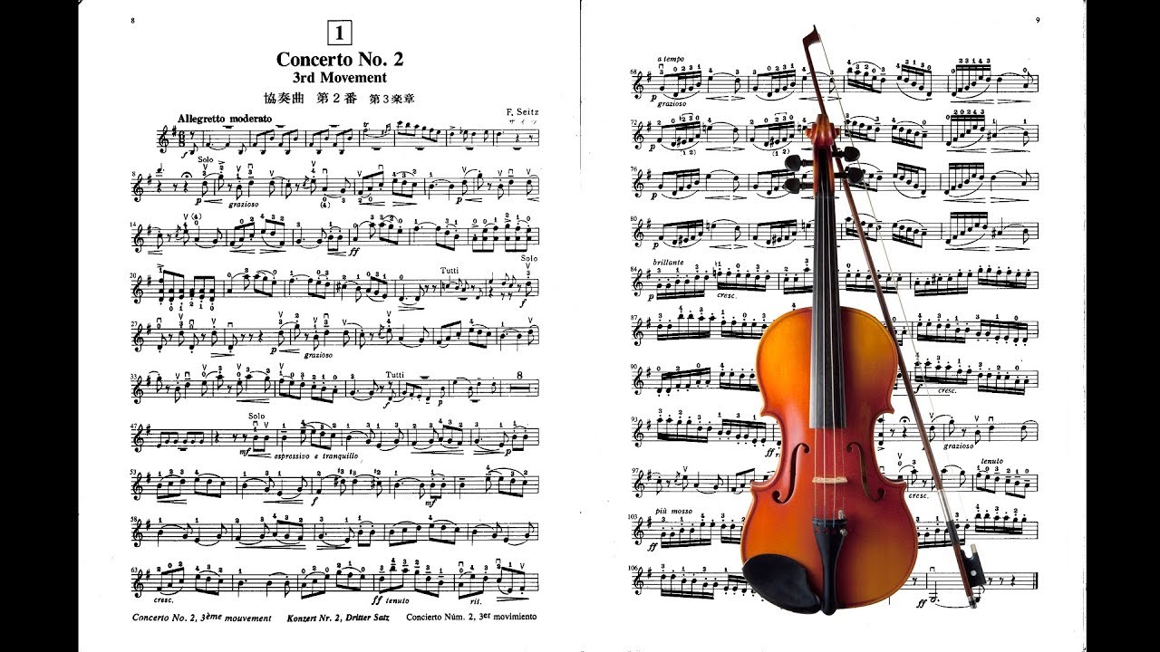 Suzuki book 4 Seitz Violin Concerto No 2 3rd Movement