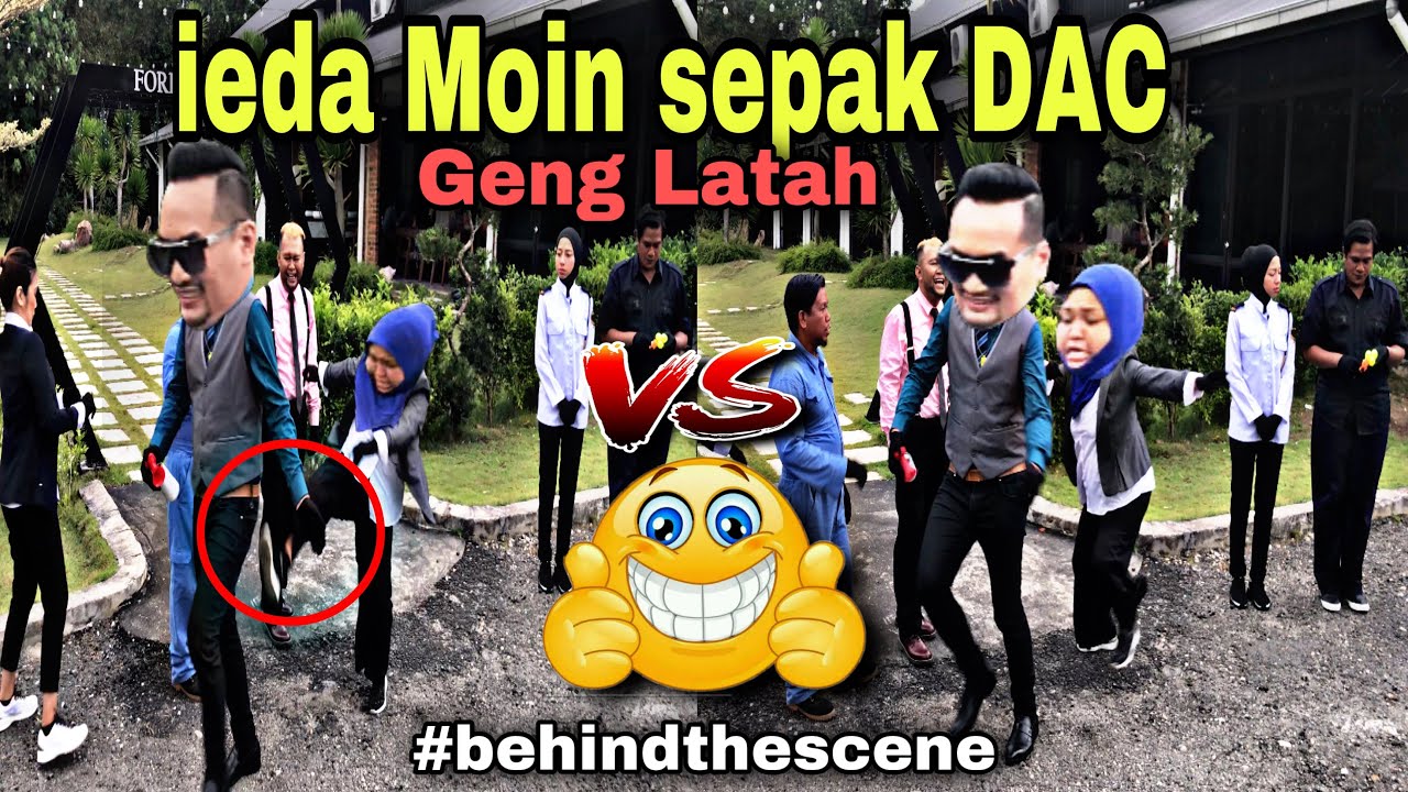 ieda Moin sepak DAC | behind the scene | Geng Latah #fyp #melatah #fypシ #opocotmelatah #latah #lawak